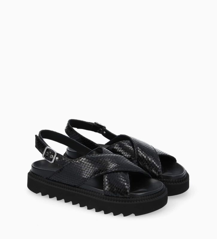 sandale imprime serpent